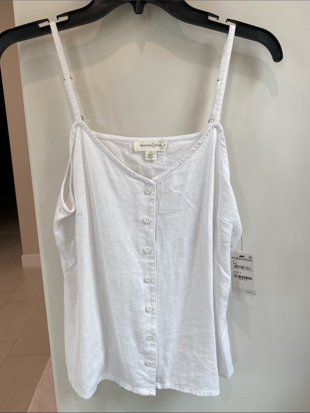 NWT TREASURE & BOND LINEN CAMISOLE TOP